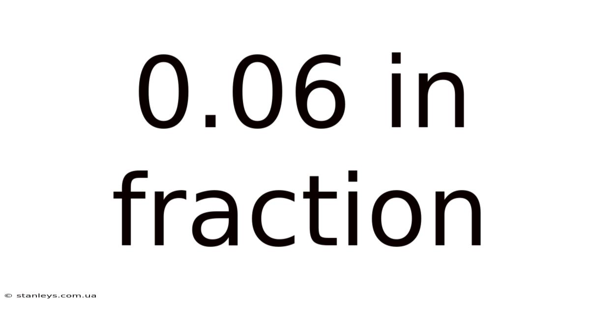 0.06 In Fraction