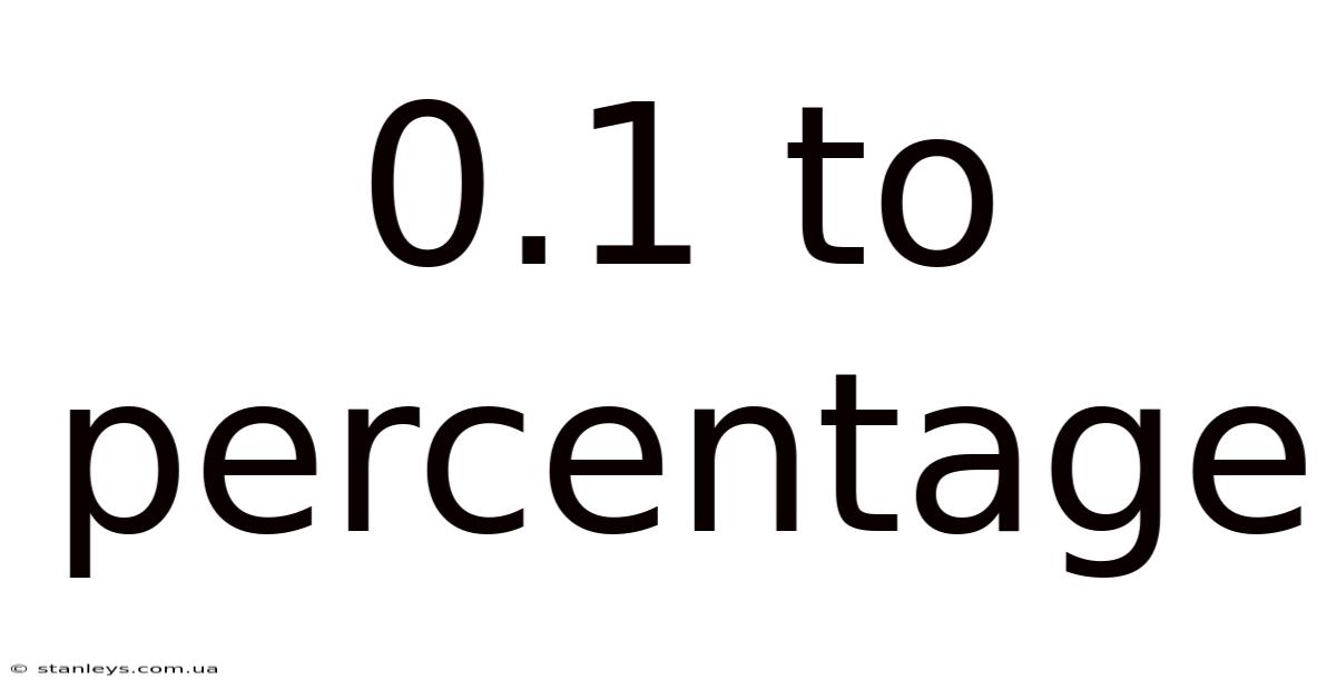 0.1 To Percentage