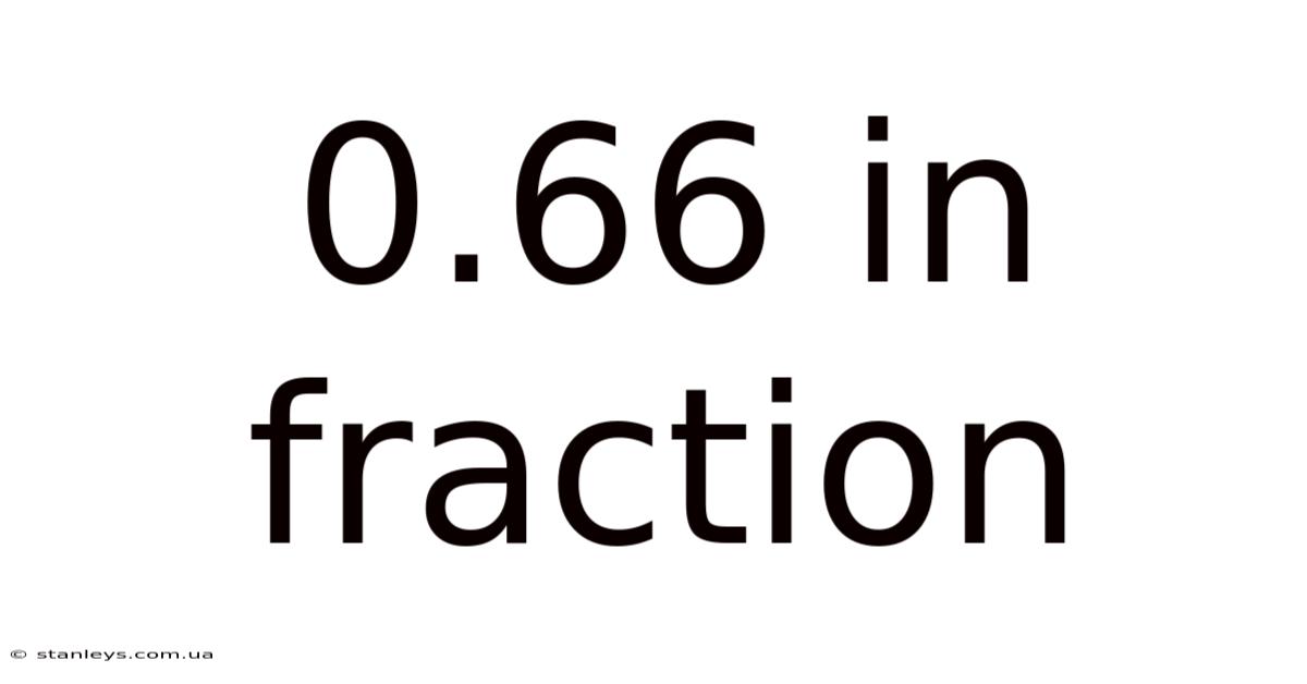 0.66 In Fraction