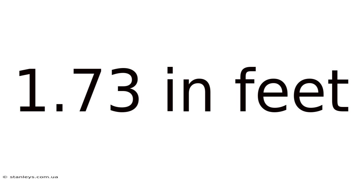 1.73 In Feet