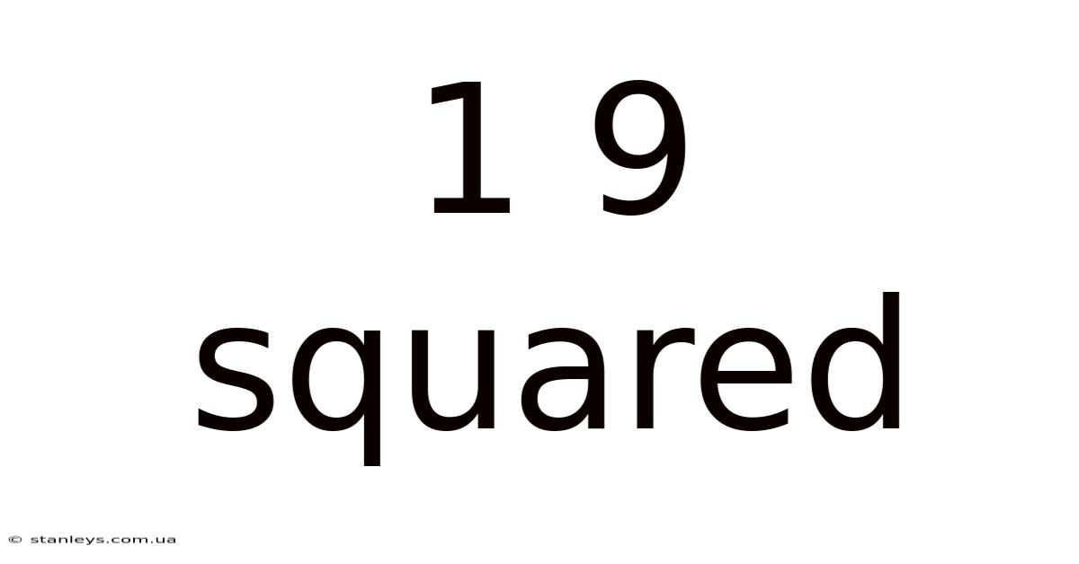 1 9 Squared