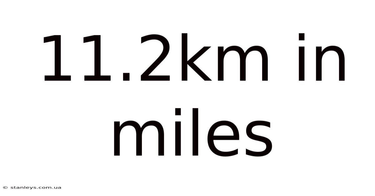 11.2km In Miles