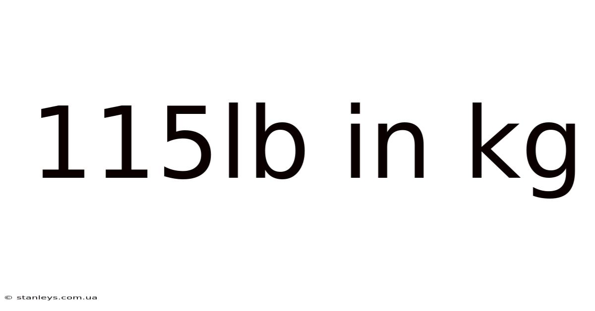 115lb In Kg