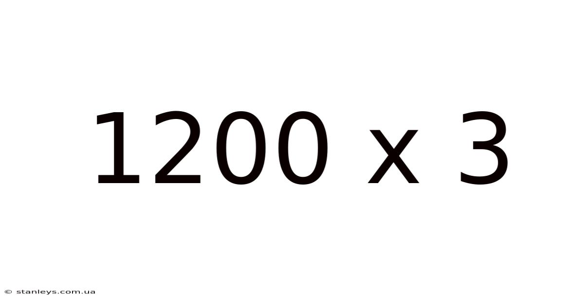 1200 X 3