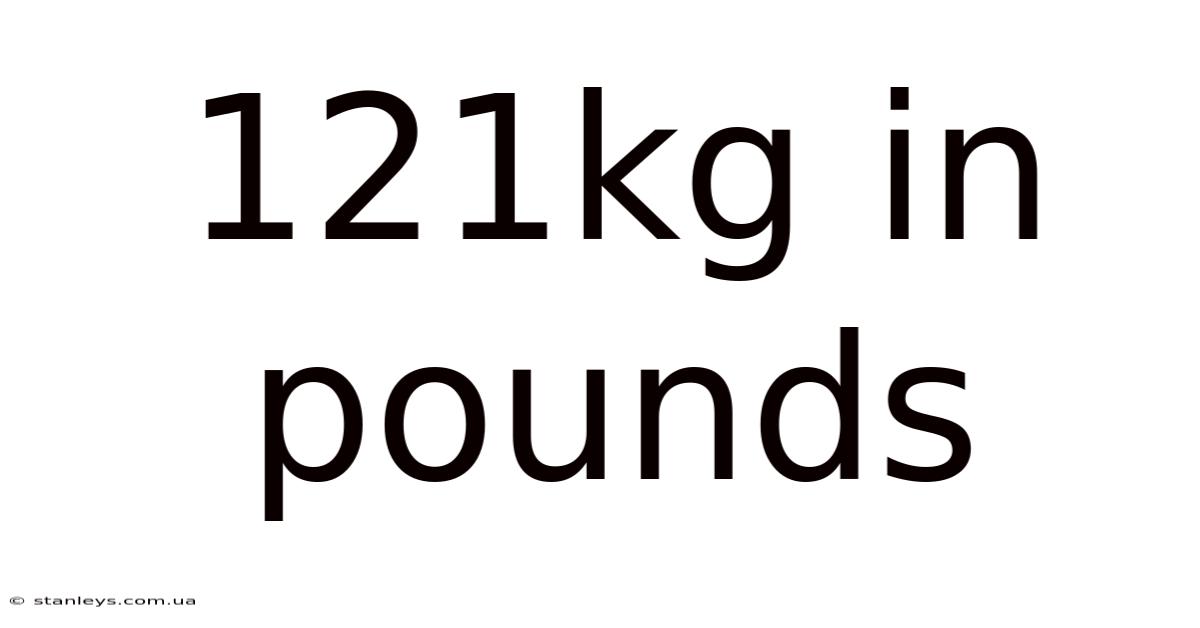 121kg In Pounds