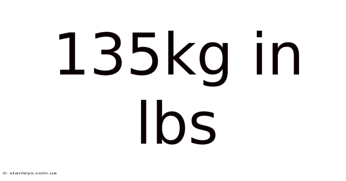 135kg In Lbs