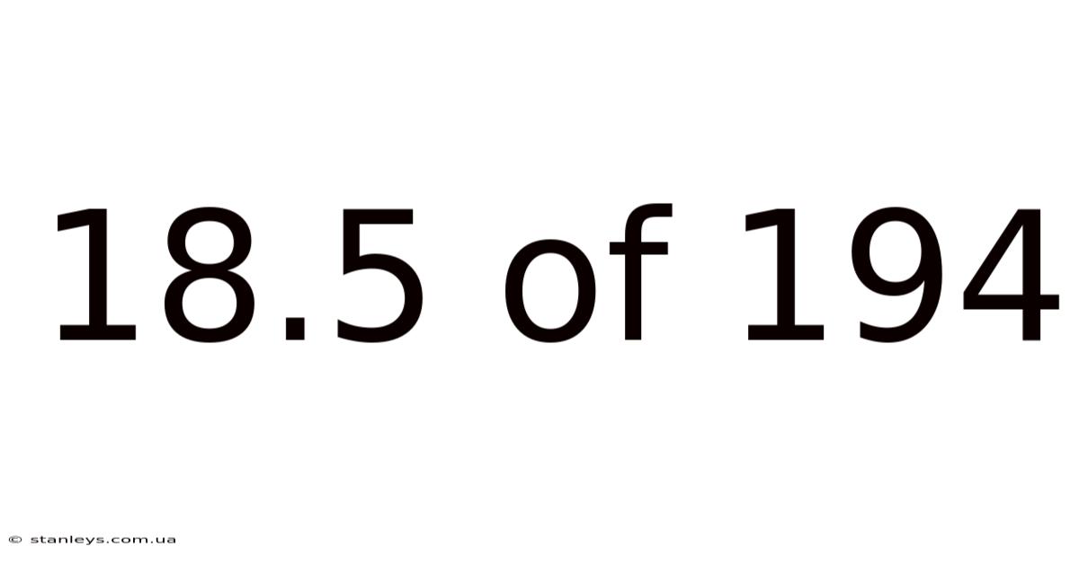 18.5 Of 194