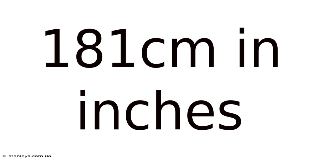 181cm In Inches