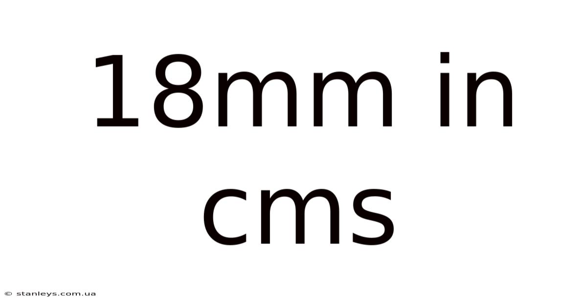 18mm In Cms