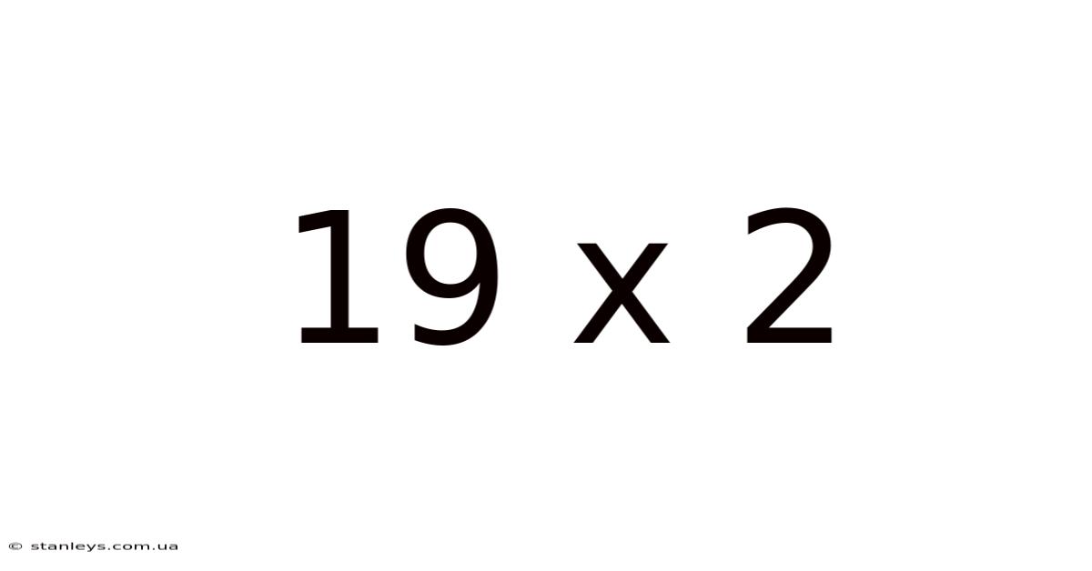 19 X 2