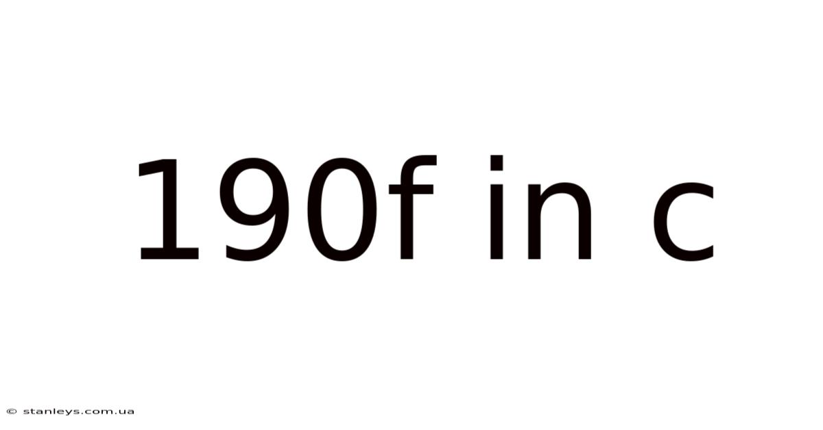 190f In C
