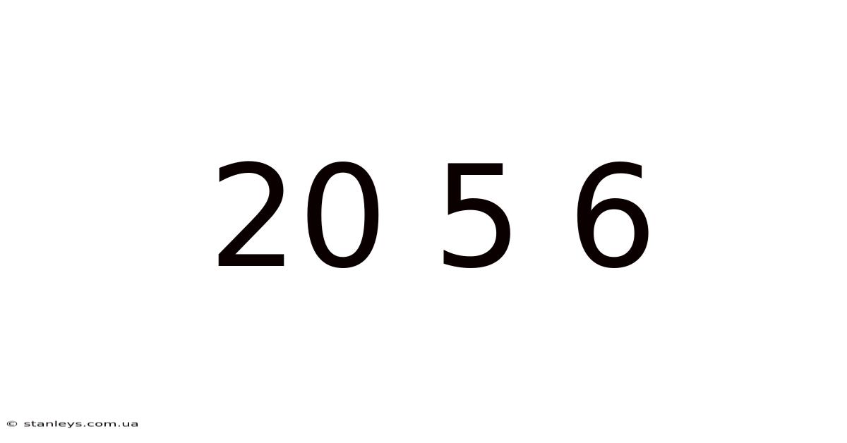20 5 6