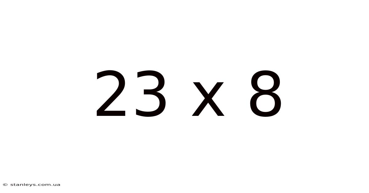 23 X 8