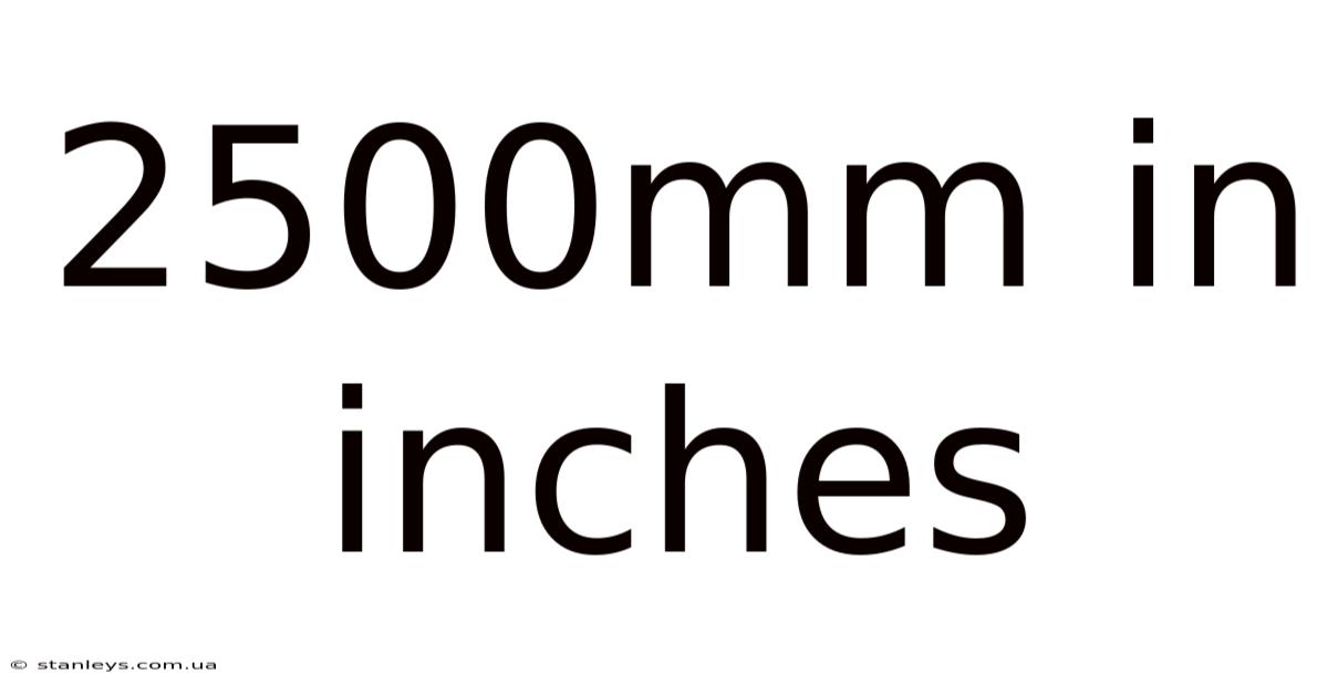 2500mm In Inches