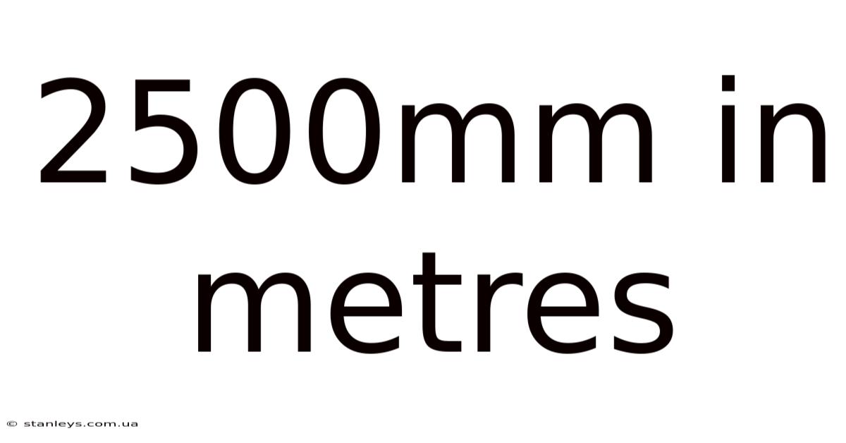 2500mm In Metres
