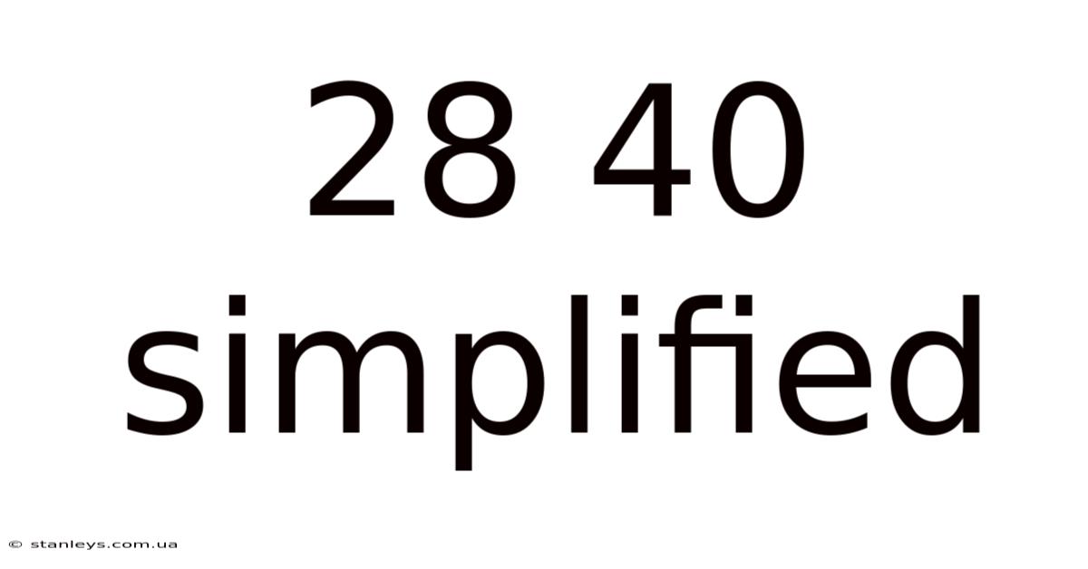 28 40 Simplified