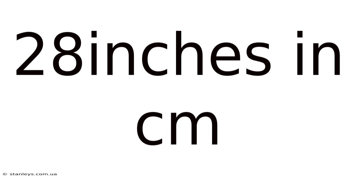 28inches In Cm