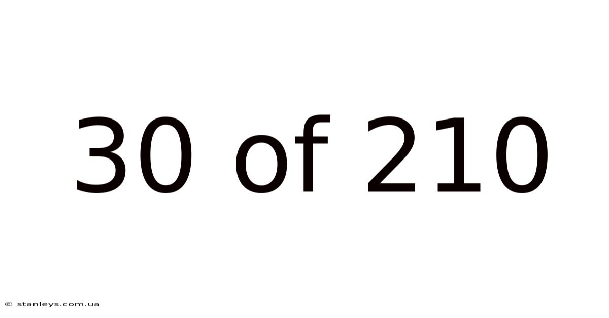30 Of 210