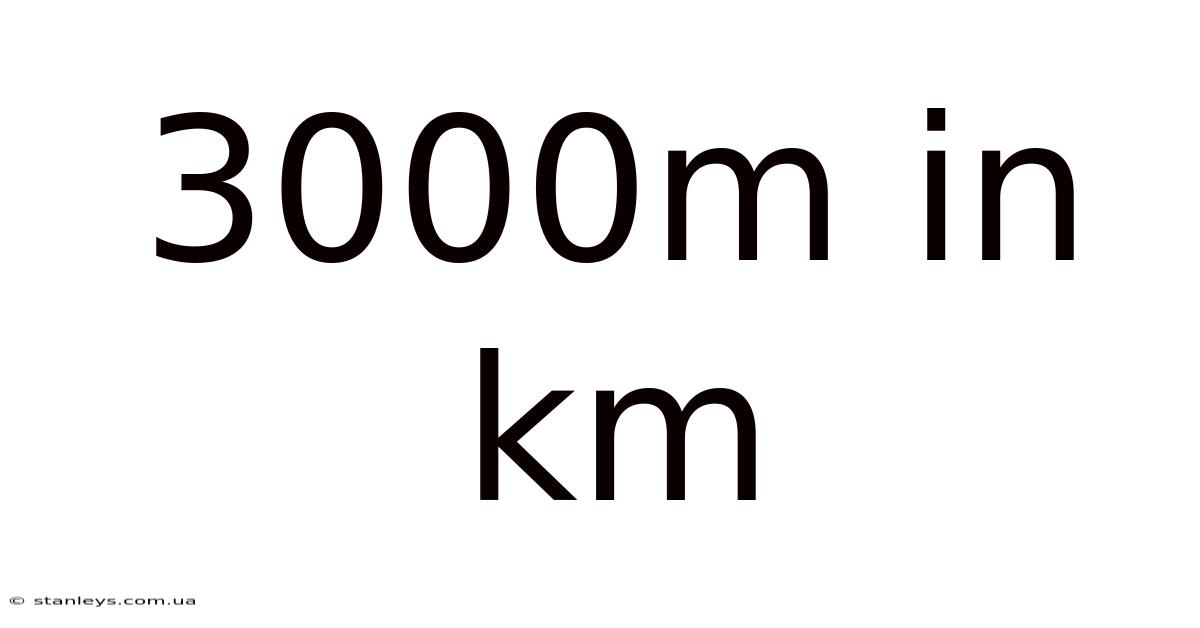3000m In Km