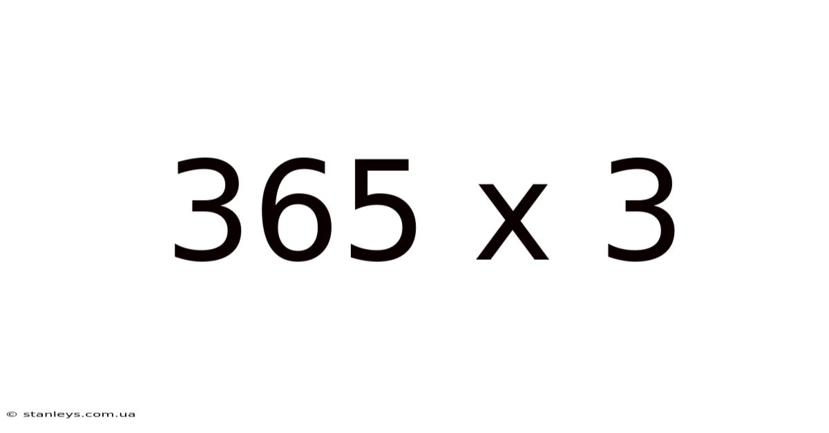 365 X 3