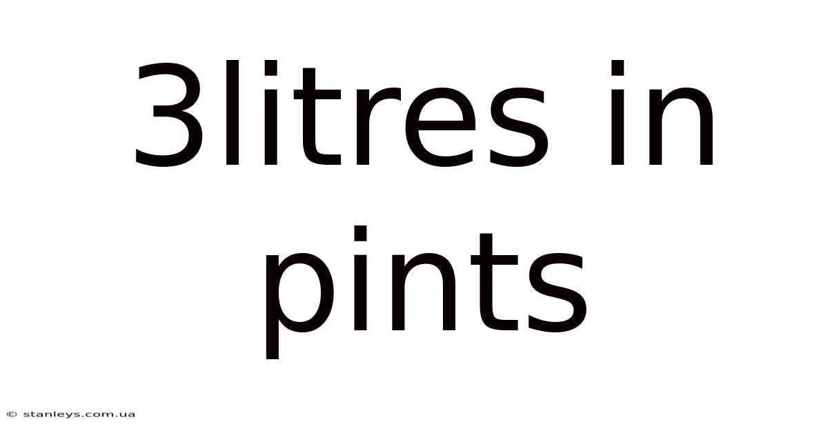 3litres In Pints