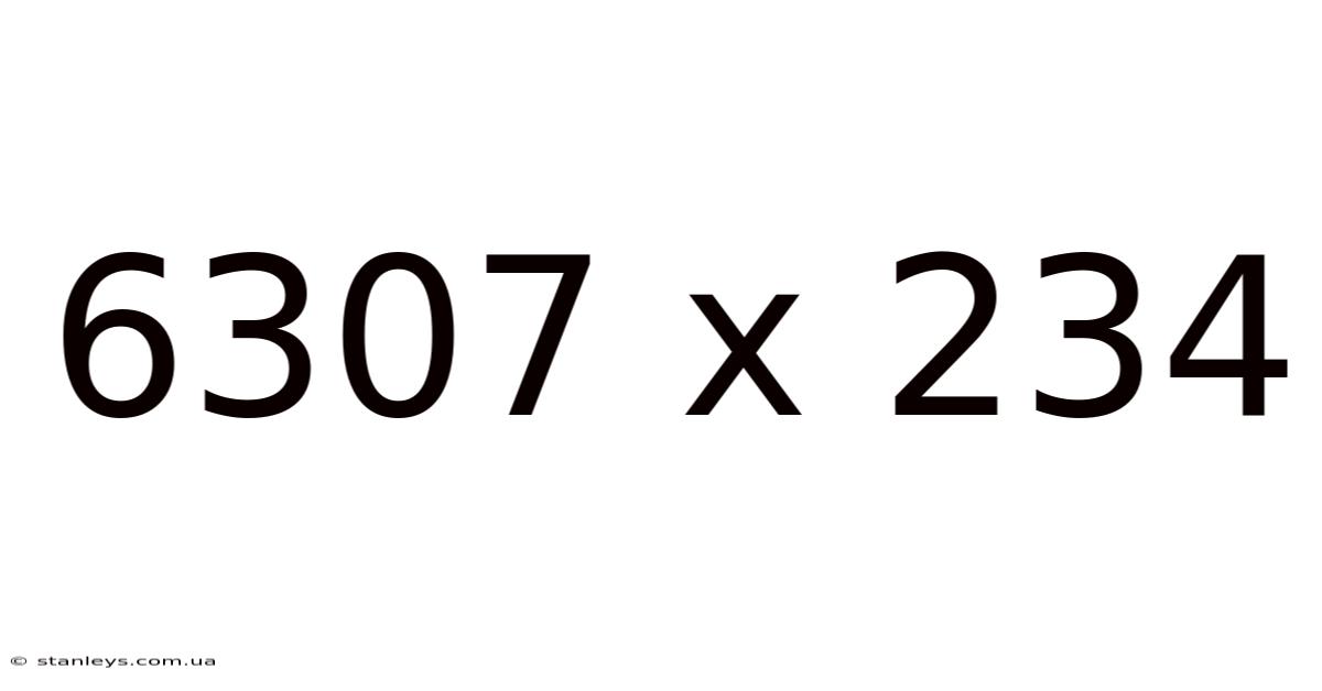 6307 X 234