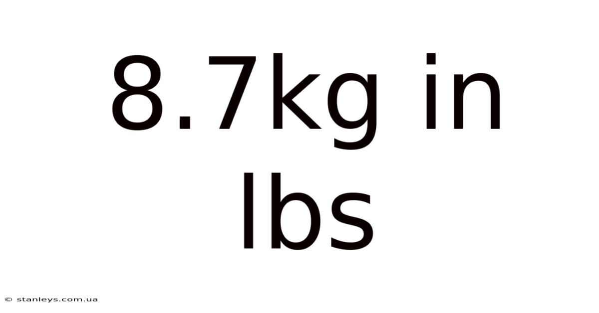 8.7kg In Lbs