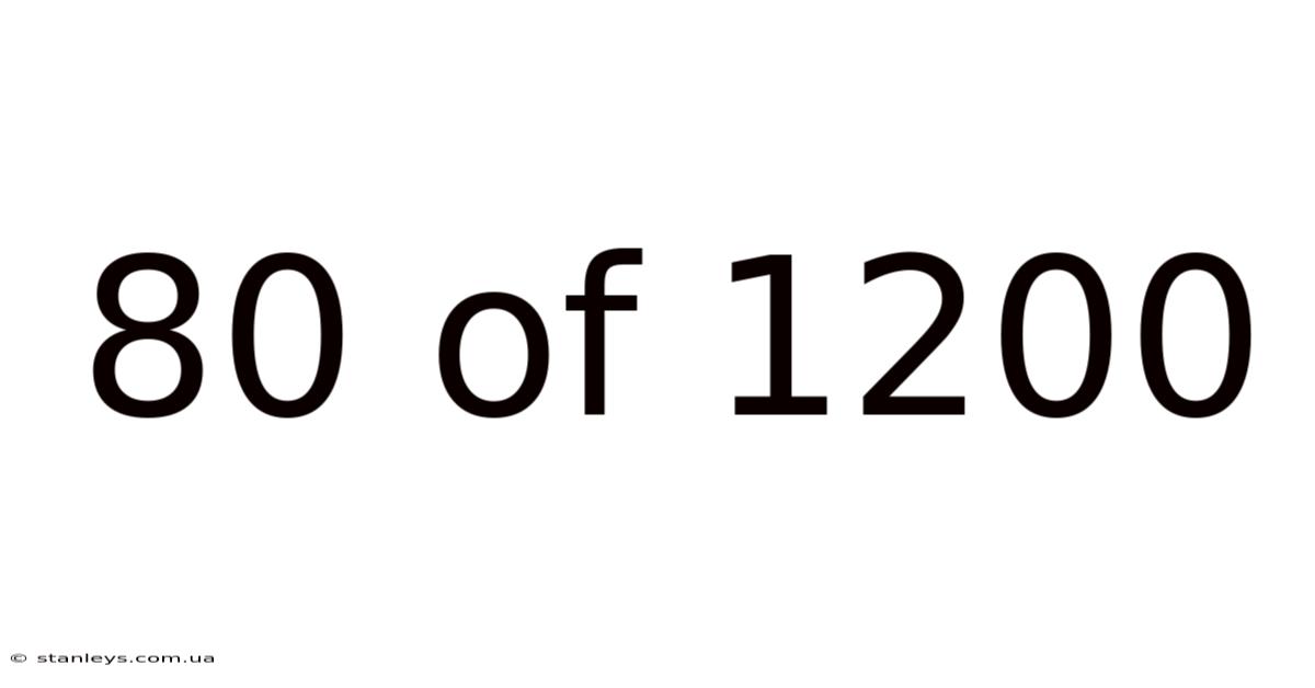 80 Of 1200