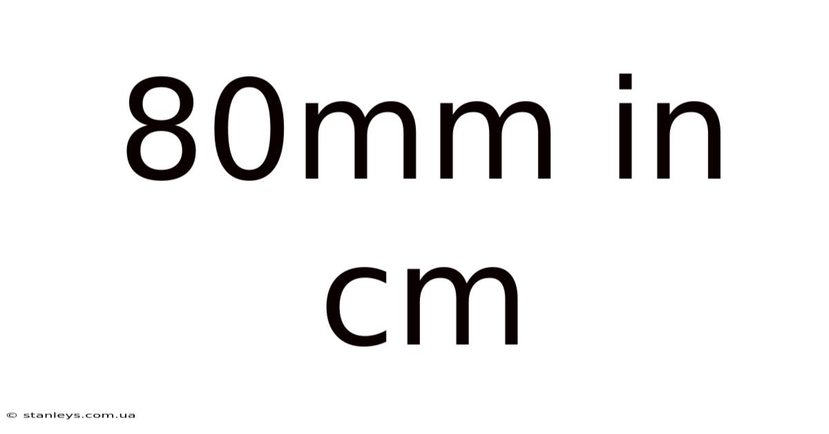 80mm In Cm