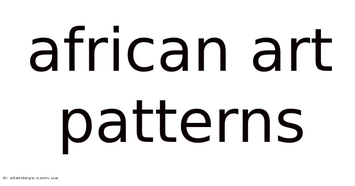 African Art Patterns