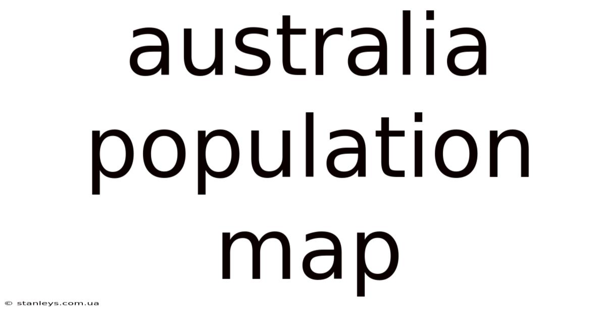 Australia Population Map