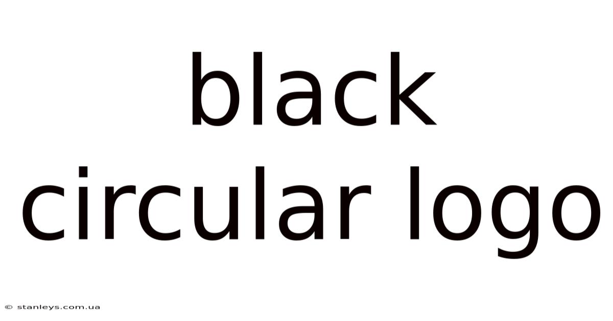 Black Circular Logo