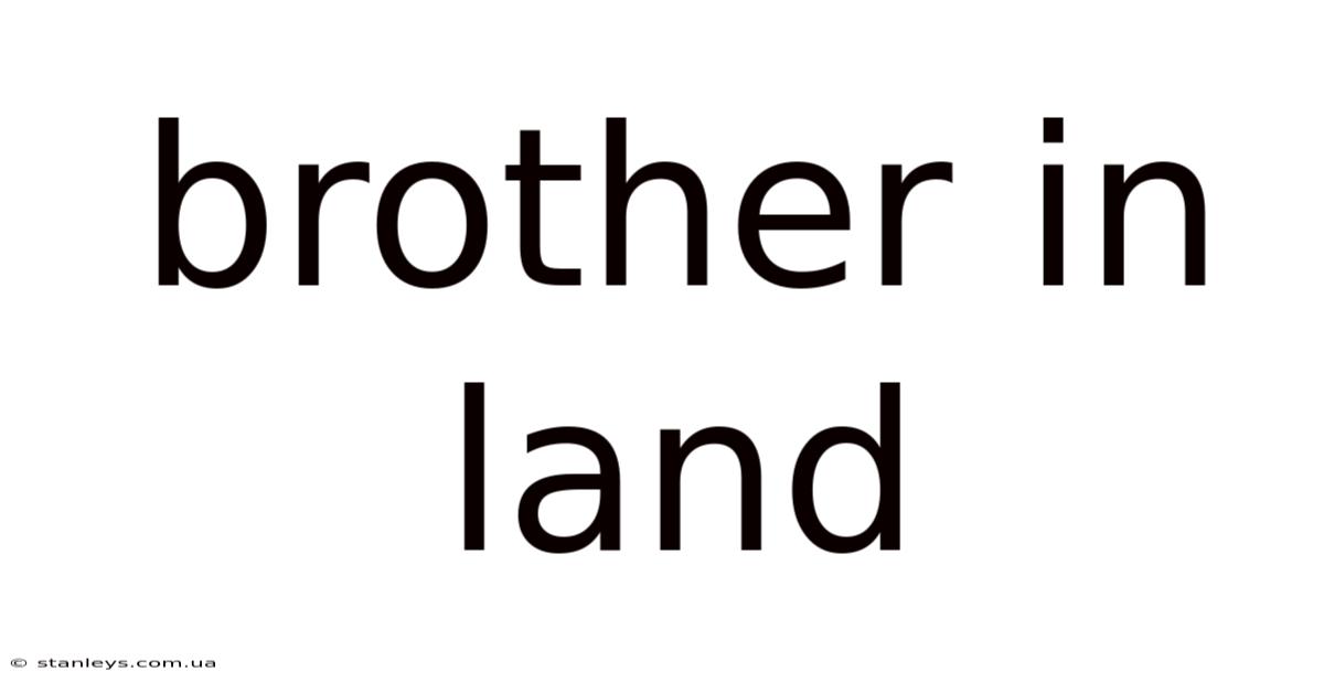 Brother In Land