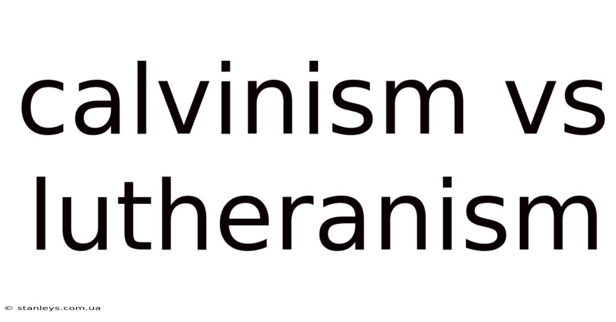 Calvinism Vs Lutheranism
