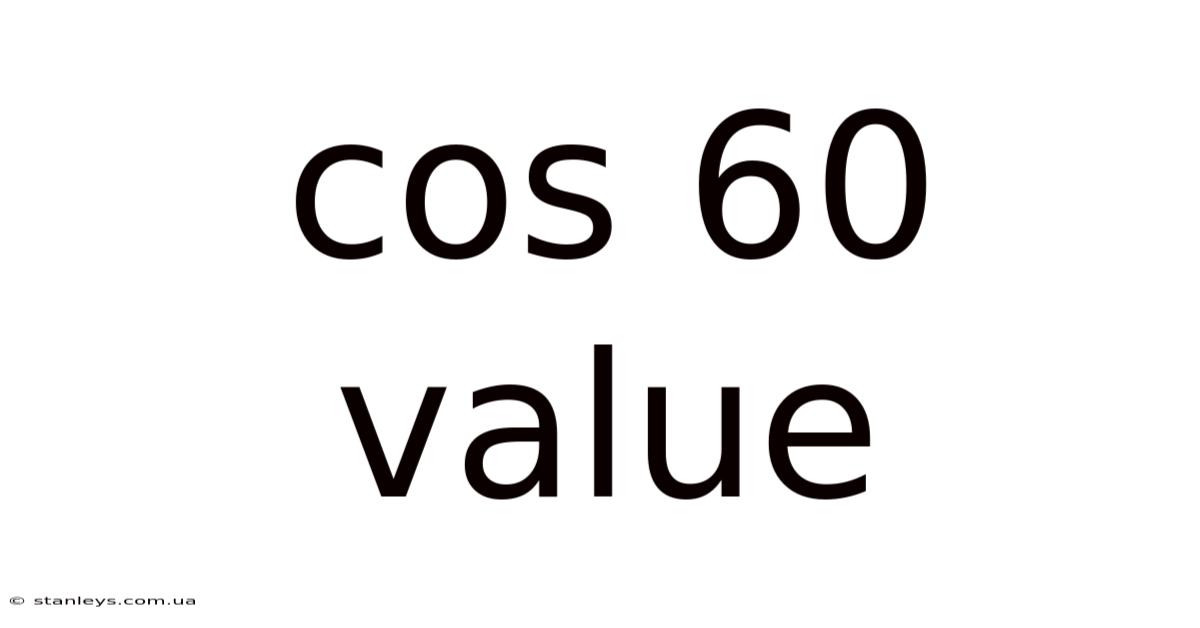 Cos 60 Value