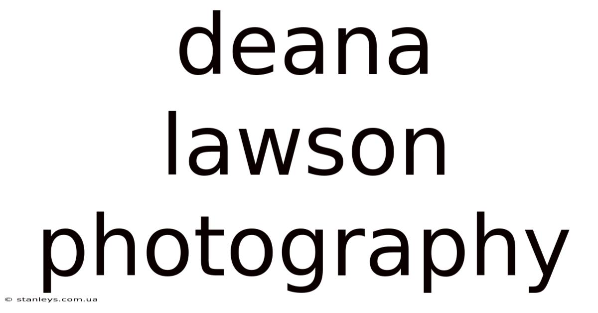 Deana Lawson Photography