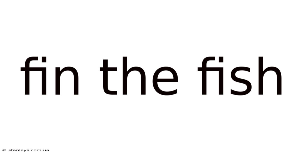 Fin The Fish