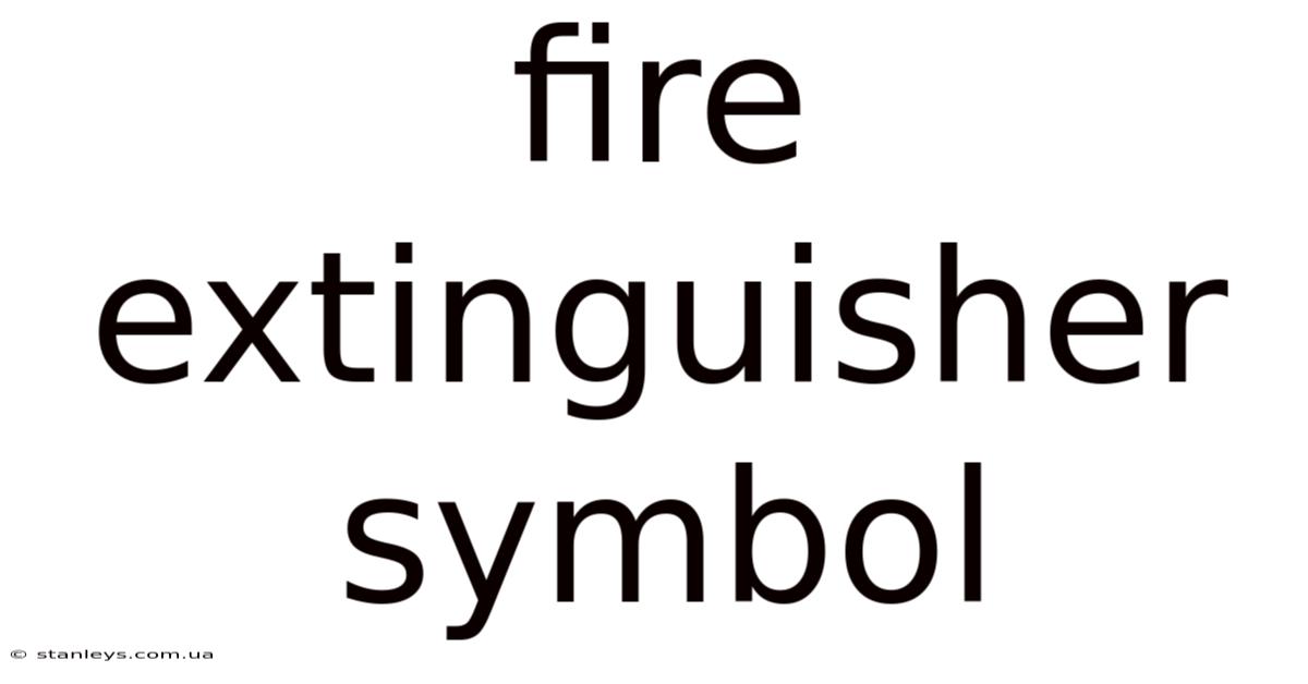 Fire Extinguisher Symbol