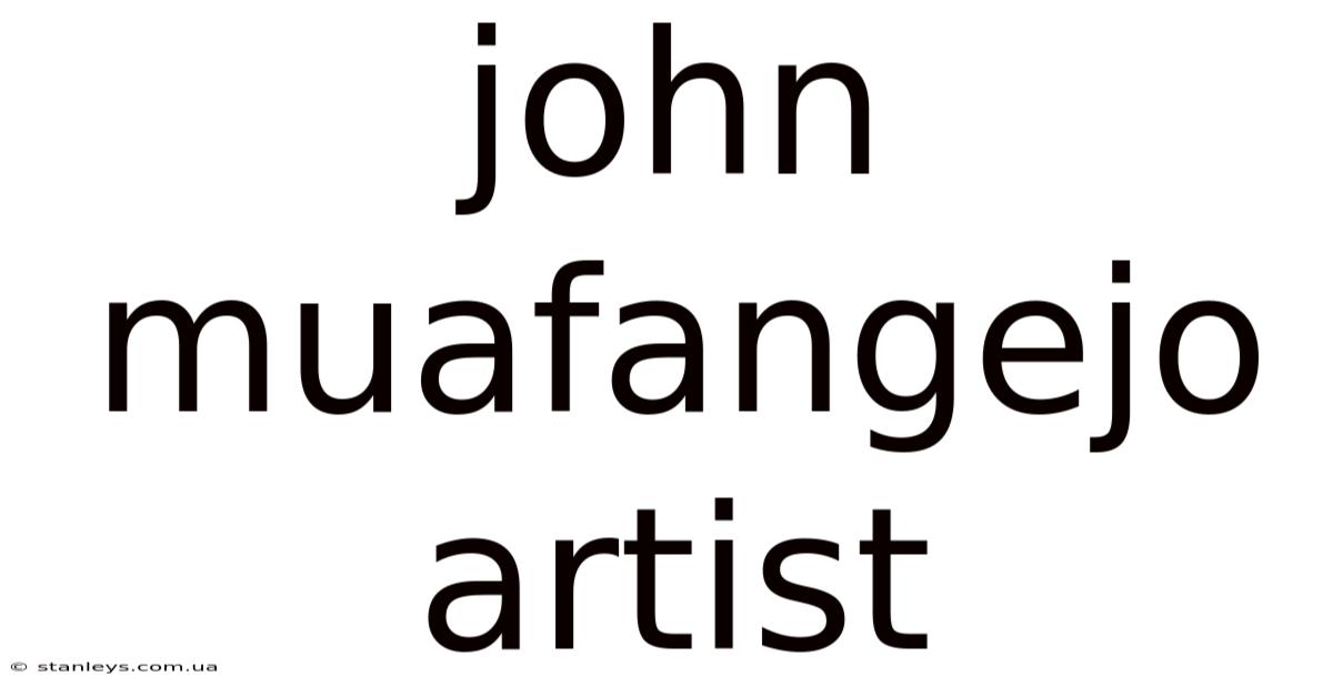 John Muafangejo Artist