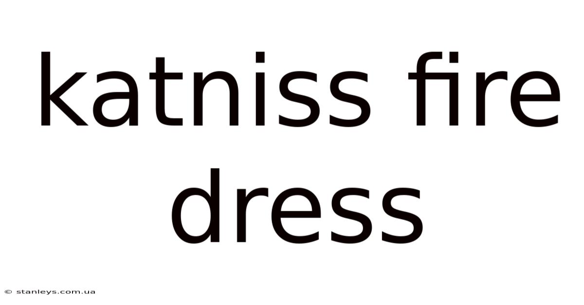 Katniss Fire Dress