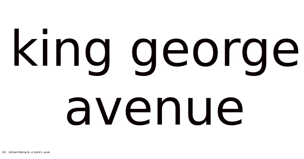 King George Avenue