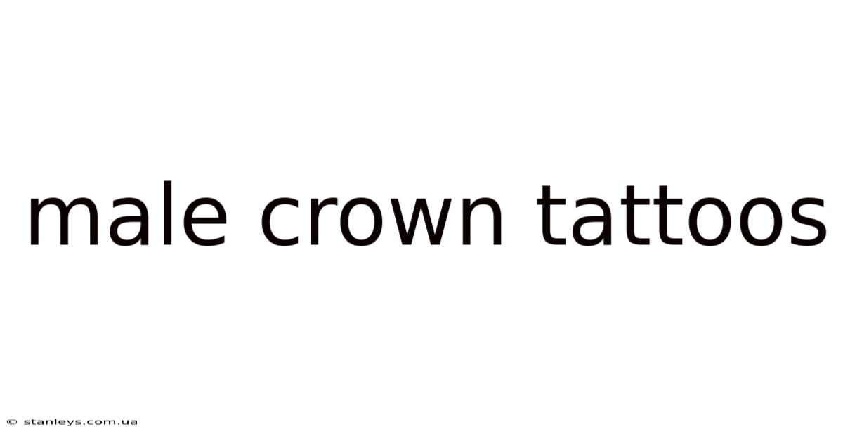 Male Crown Tattoos