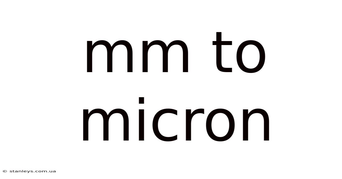 Mm To Micron