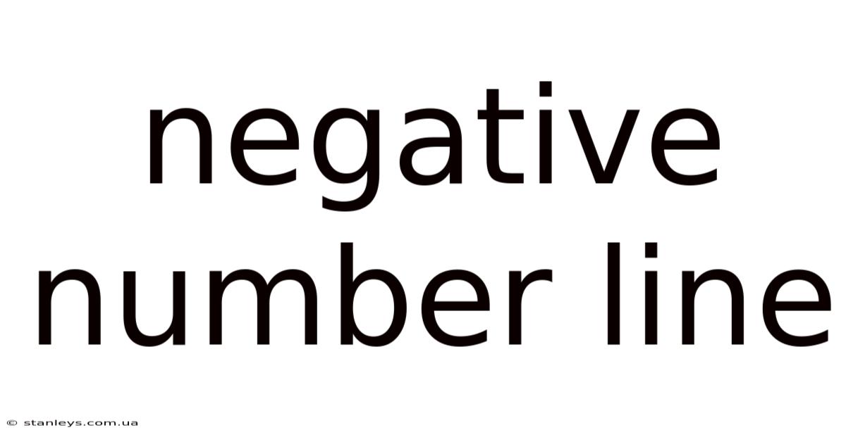 Negative Number Line
