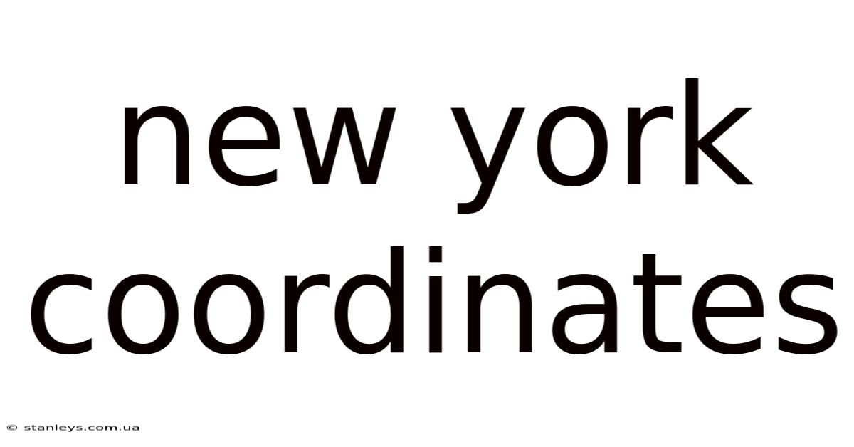 New York Coordinates