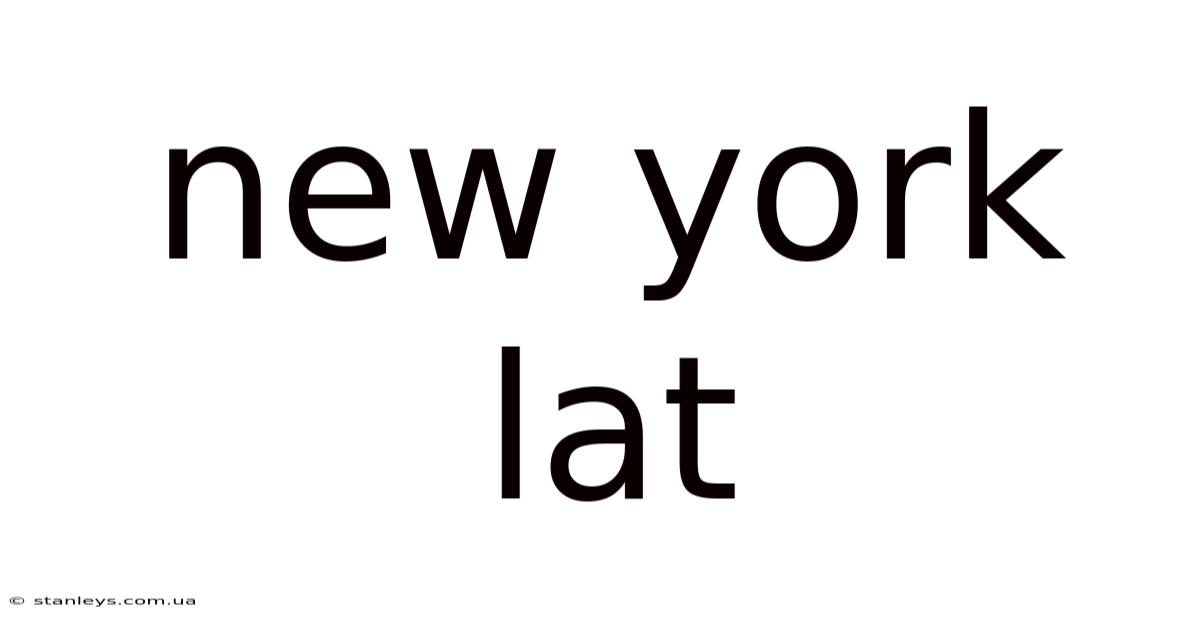 New York Lat