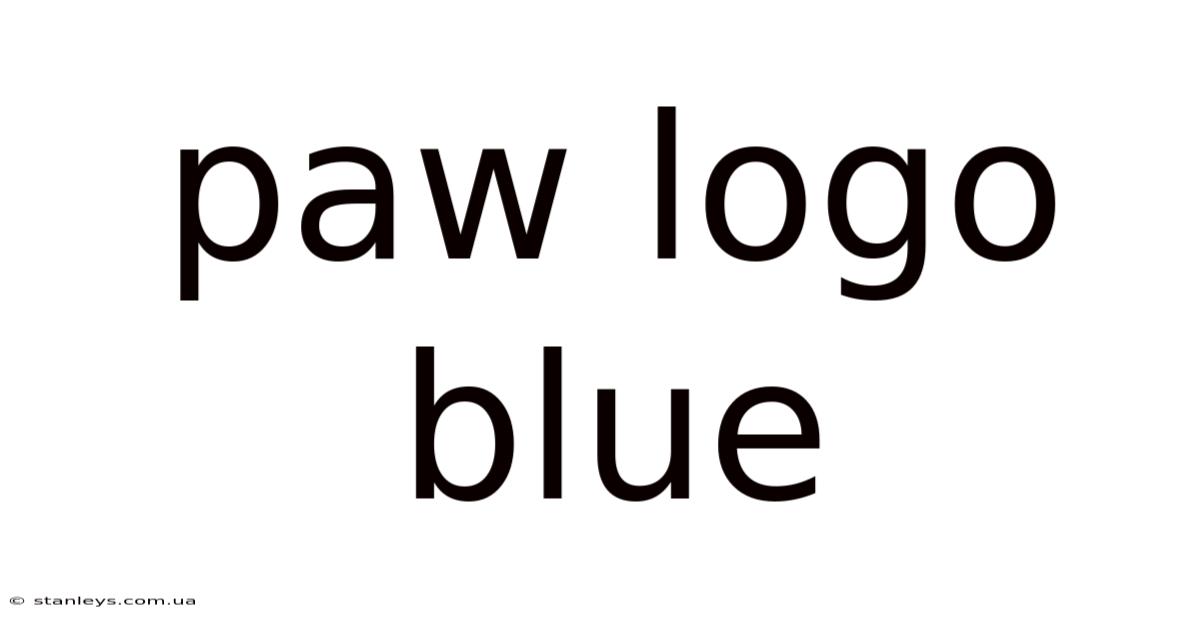 Paw Logo Blue