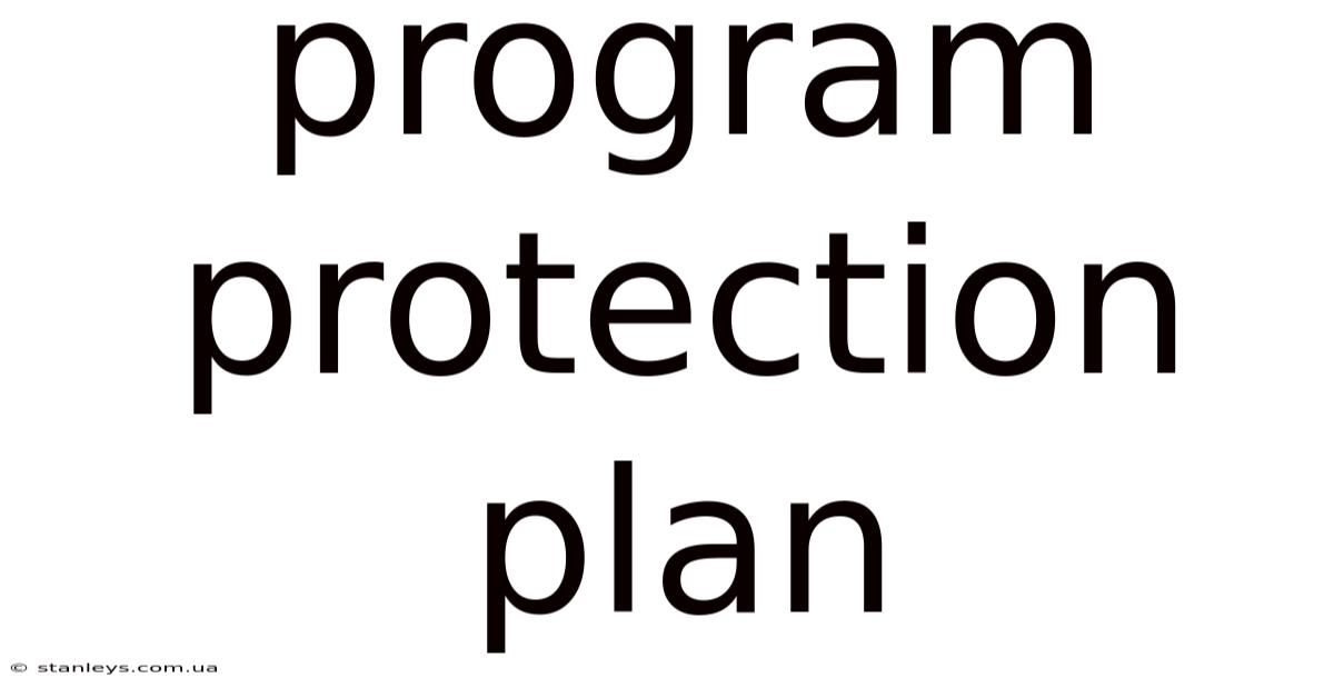 Program Protection Plan
