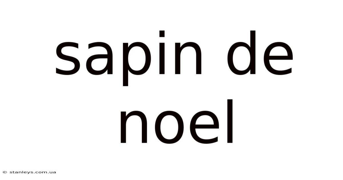 Sapin De Noel