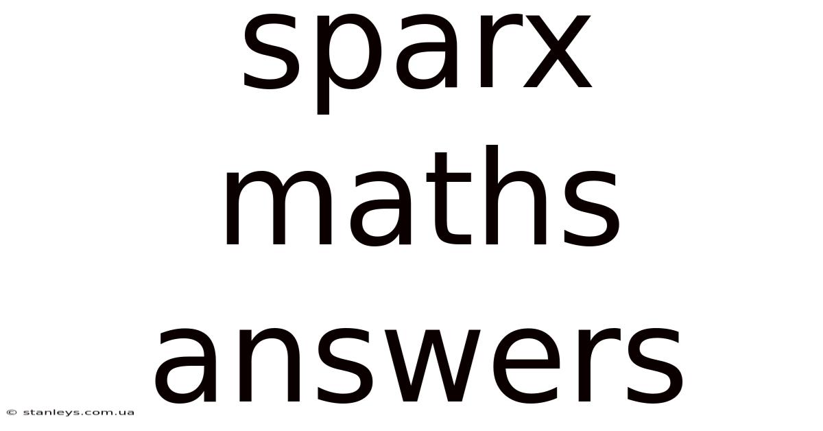 Sparx Maths Answers